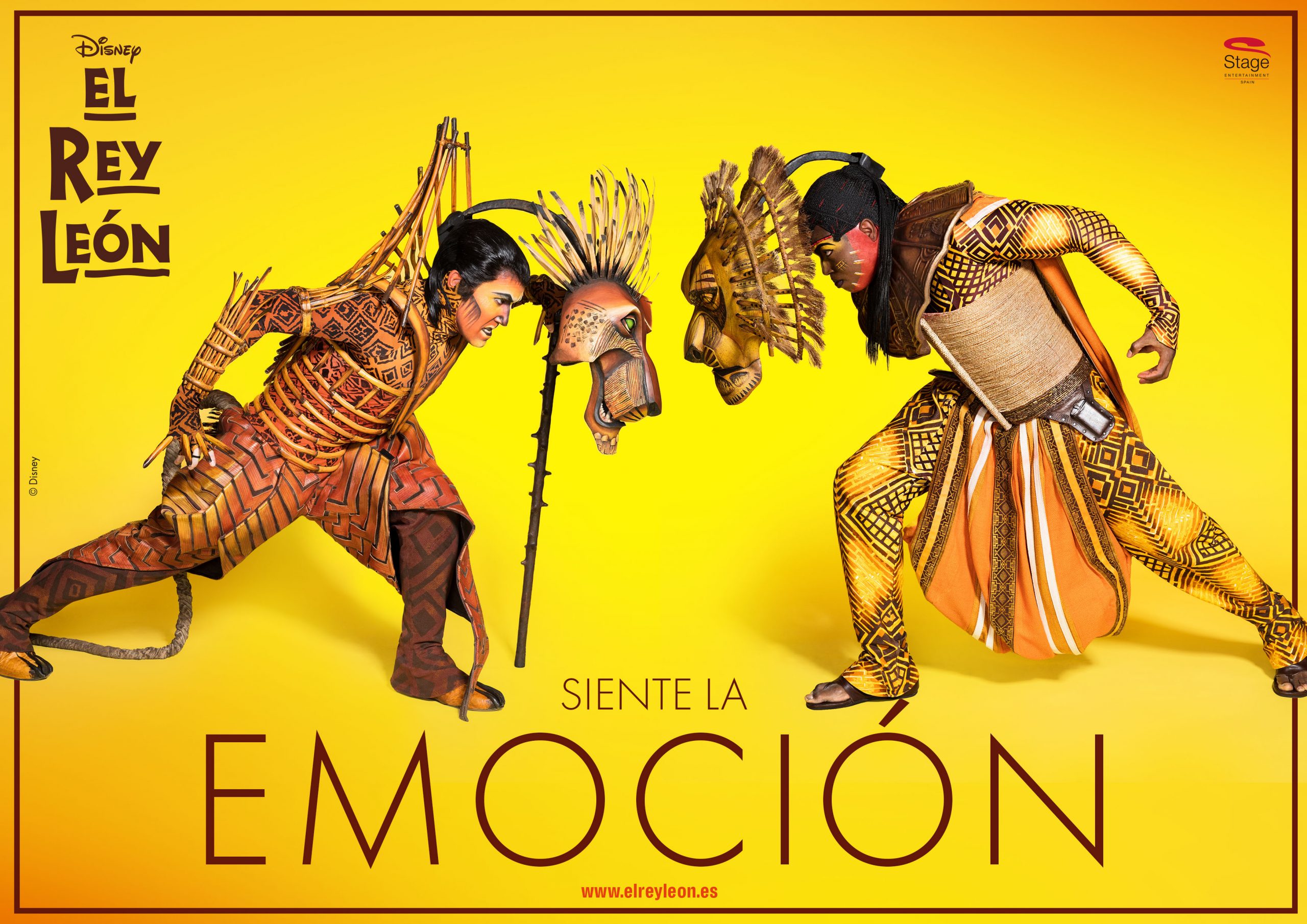 Campaña para Stage Entertainment y Disney, con motivo del 10 aniversario del musical "El Rey León", en España.