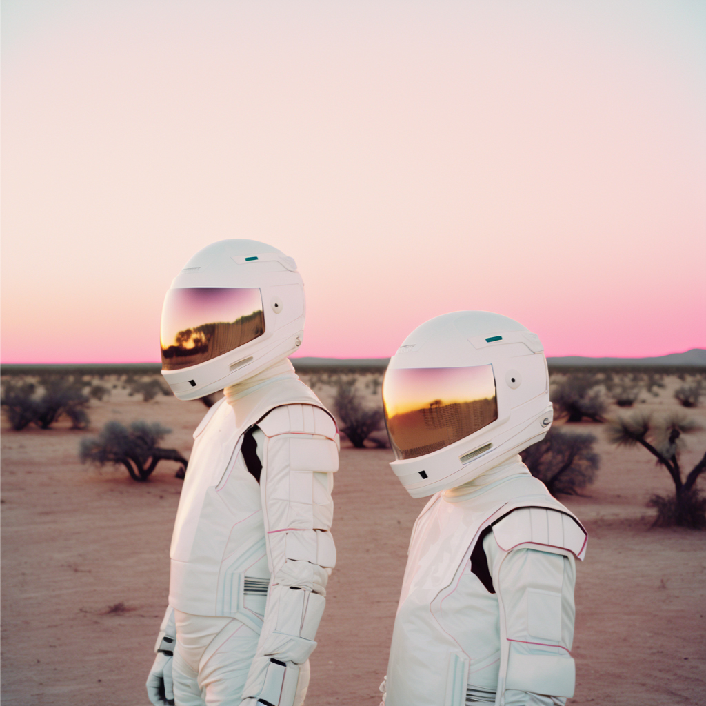 Spaceman - Foto realizada con Inteligencia Artificial por la fotógrafa Noah Pharrell junto a Enri Mür Studio.