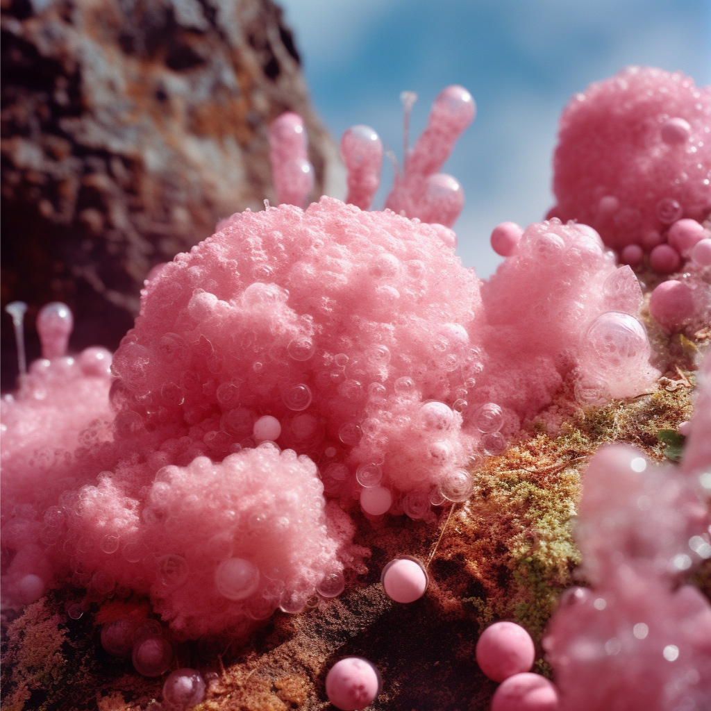 Pink bubbles - Foto realizada con Inteligencia Artificial por la fotógrafa Noah Pharrell junto a Enri Mür Studio.