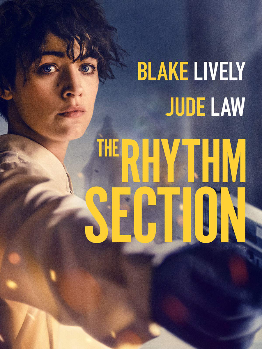 Cartel principal elaborado por José Haro para la película "The Rhythm Section" protagonizada por Blake Lively y Jude Law.