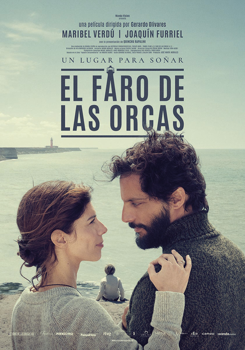 Cartel elaborado por José Haro para la película "El faro de las orcas" protagonizada por Maribel Verdú y Joaquín Furriel.