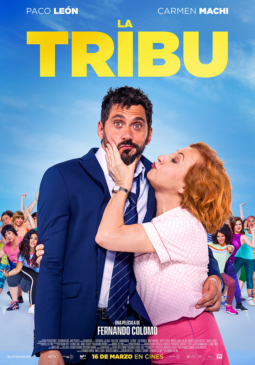 Carteles elaborados por José Haro para el lanzamiento de la película "La Tribu" protagonizada por Paco León y Carmen Machi.