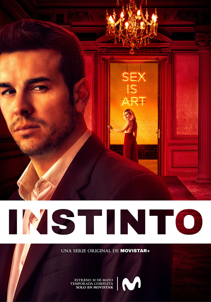 Carteles elaborados por José Haro para la serie "Instinto" emitida en Movistar+ y protagonizada por Mario Casas.